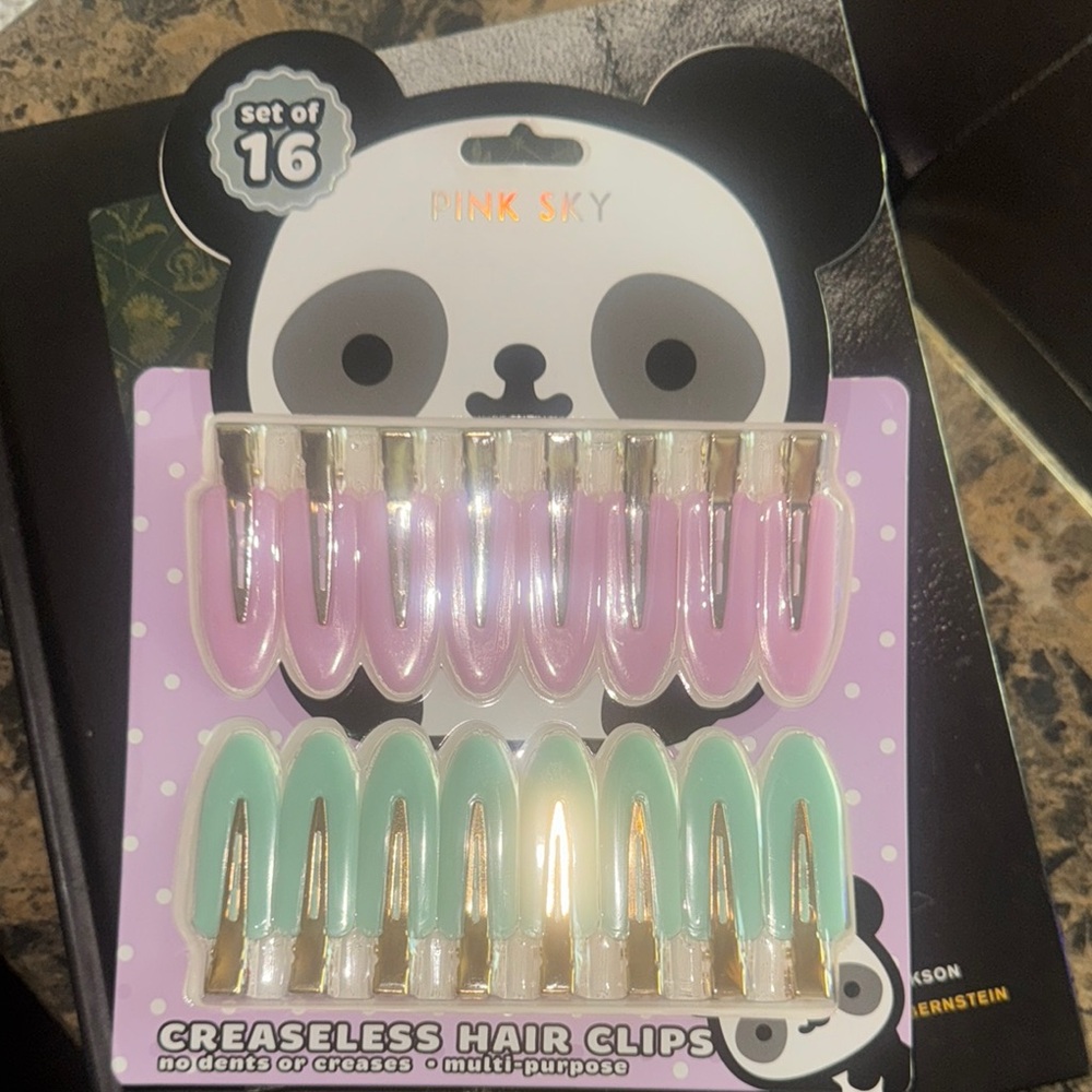 Pink Sky Creaseless Hair Clips Set